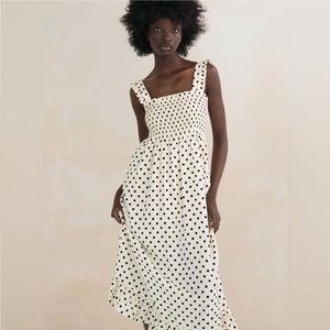 Zara polka dot midi dress